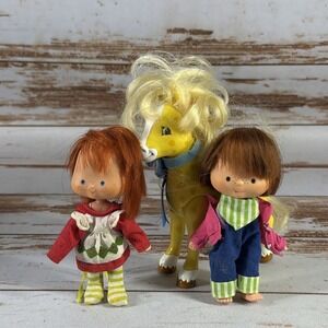 VTG 1979 Strawberry Shortcake & Huckleberry Pie Dolls 6" American Greetings Corp